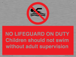 NO LIFEGUARD ON DUTY